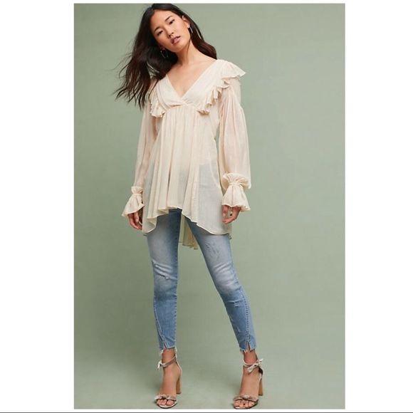 STUNNING Maeve Wynne Metallic Tunic Top NWT - Picture 5 of 8